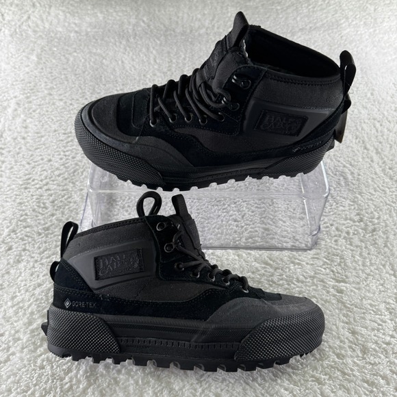 New Vans Half Cab Gore-Tex MTE-3 Black Waterproof Sneakers Mid-Top‎ Size 7/8.5 W